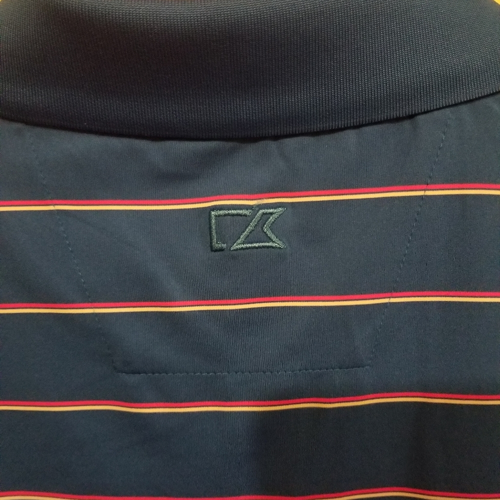 Cutter & Buck Friday Harbor Stripe Polo 3XB - Picture 4 of 7